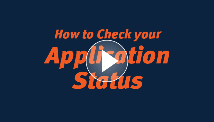 how to check your application status video