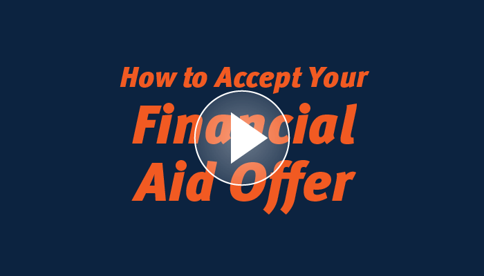 how to accept your financial aid offer video