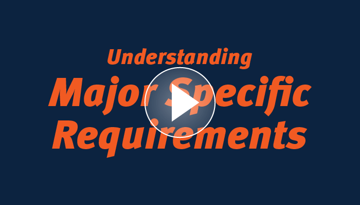 understanding major specific requirements video