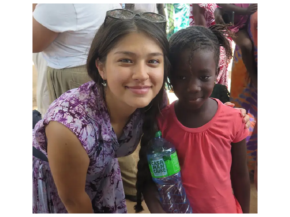 Ana Vallejo studying abroad in Senegal.
