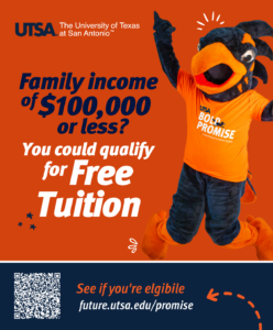 Family income of $100,000 or less? You could qualify for free tuition shareable graphic