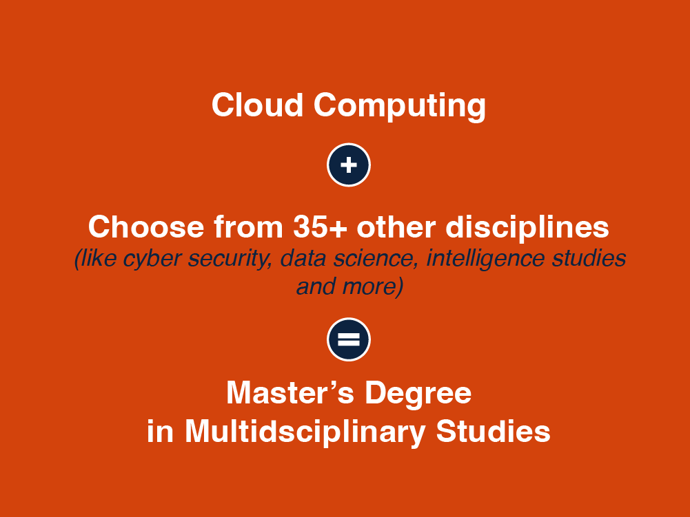 Cloud Computing + and Other Disciplines = Master's Degree in Multidisciplinary Studies