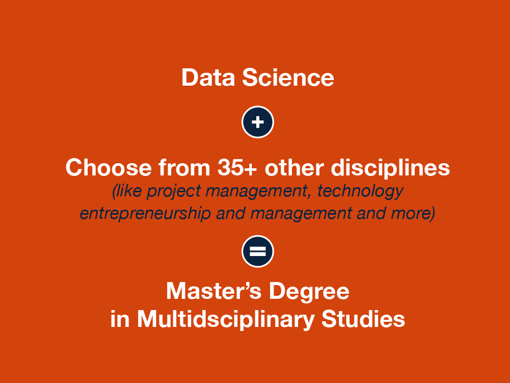Data Science + Other Disciplines = Master's Degree in Multidisciplinary Studies