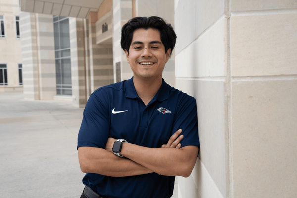 Emilio Ortiz Muñoz on campus.