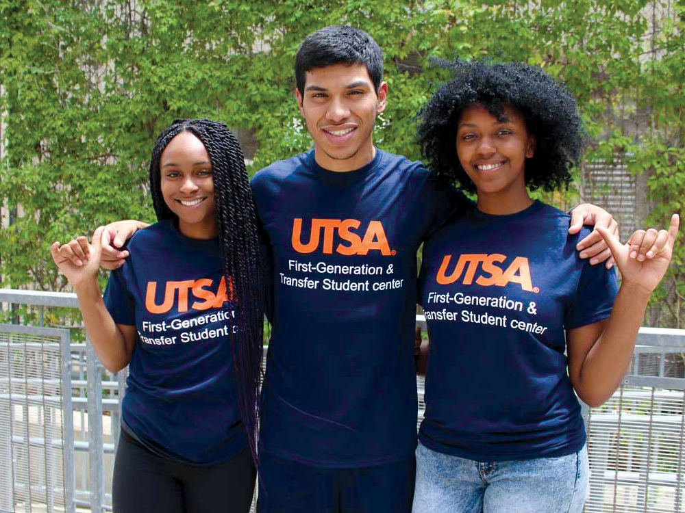 First Gen and Transfer students at UTSA