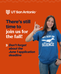 There's still time to join us for the fall! Don't forget about the June 1 application deadline.