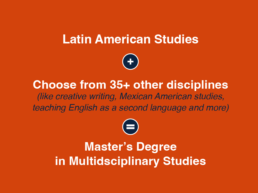 Latin American Studies + Other Disciplines = Master's Degree in Multidisciplinary Studies