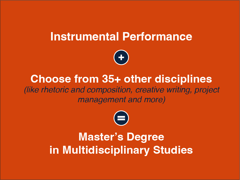 Graphic for the MDST master's program.
