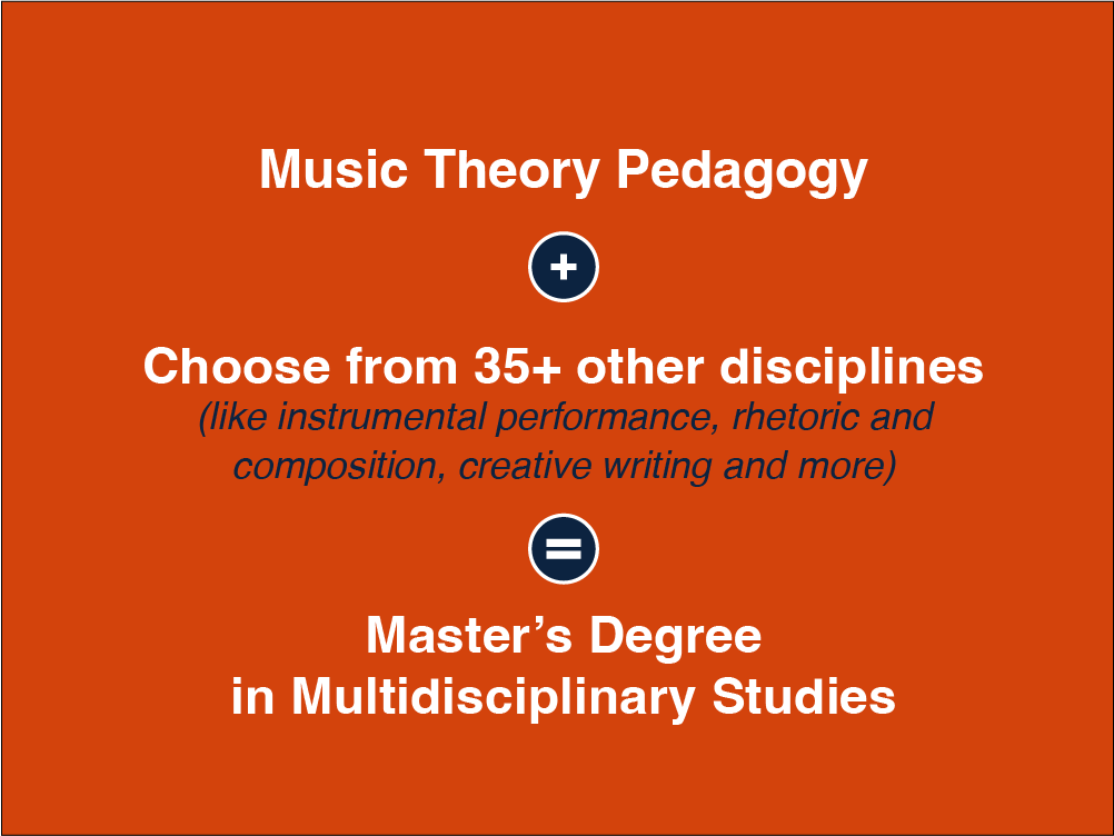 Graphic for the MDST master's program.