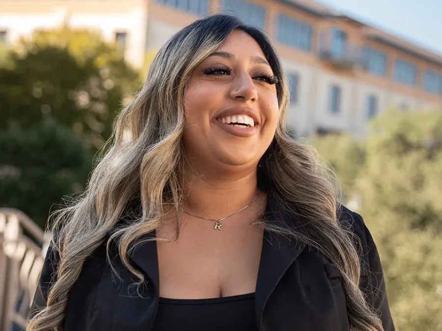 Sophia Kayani on UT San Antonio's main campus.