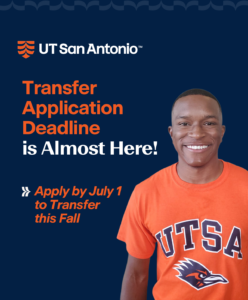 Transfer Application Deadline is Almost Here! Apply by July 1 to Transfer this Fall