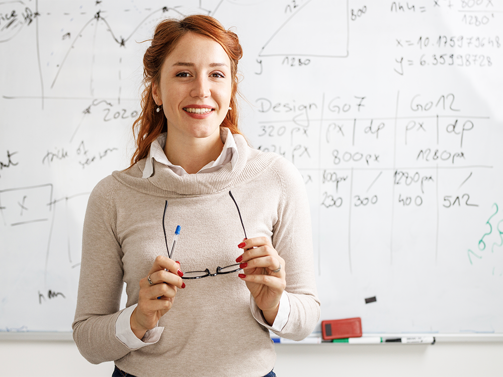 UTSA Teaching Graduate Certificate professor in front of classroom