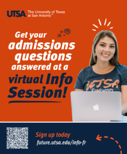 Get your admissions questions answered at a Virtual Info Session shareable graphic