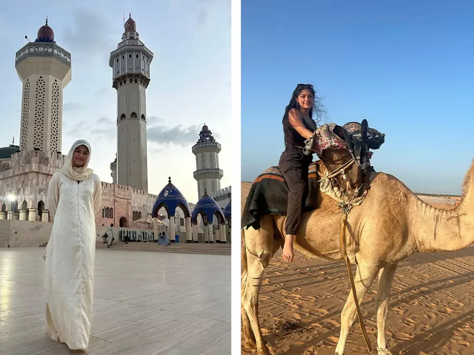 Anna Vallejo studying abroad.