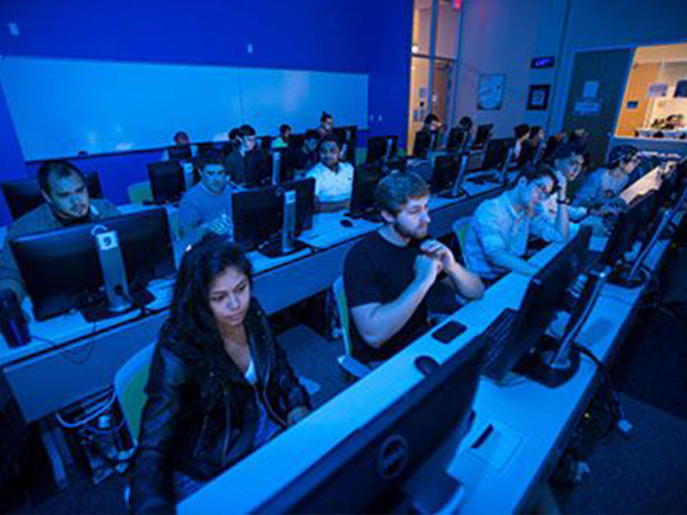 cyber intelligence multidisciplinary studies students in lab