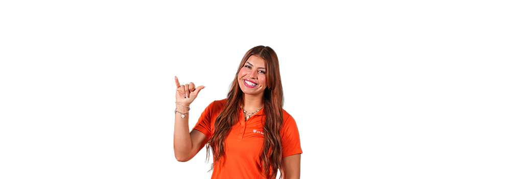 UT San Antonio Student with Birds Up Sign