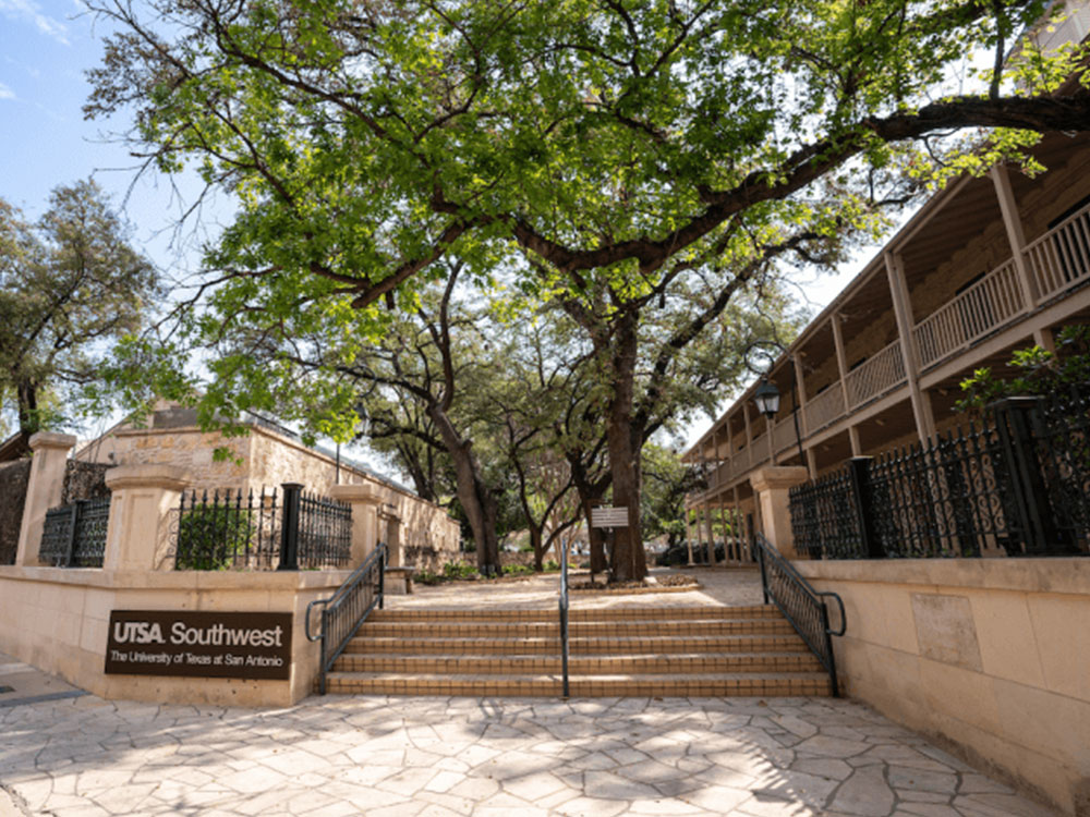 UT San Antonio Southwest Campus sign.